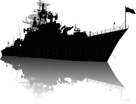 Navy Ship Silhouette Clip Art