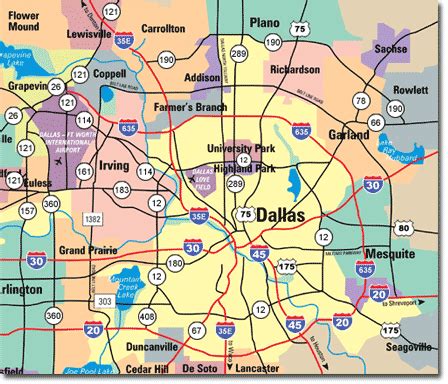 Dallas Map - Free Printable Maps