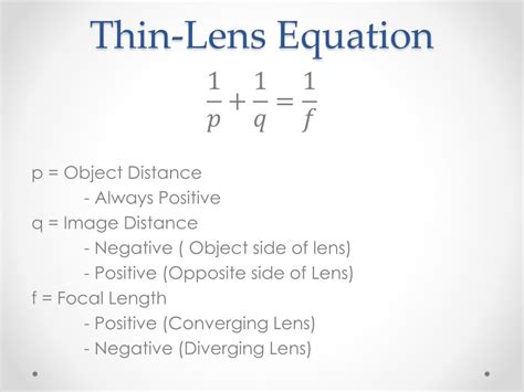 PPT - Thin Lens PowerPoint Presentation, free download - ID:2493443