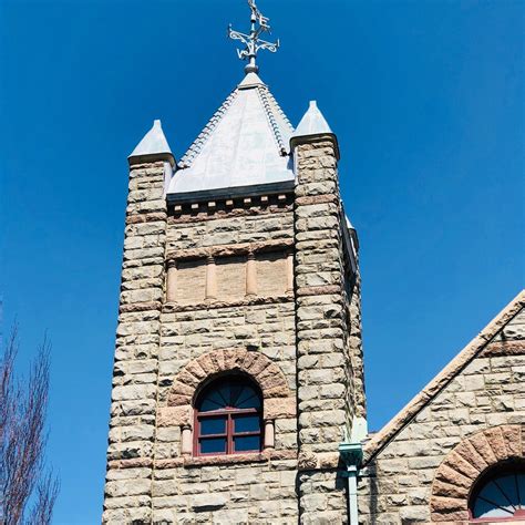 Tower of Historic Washington County Courthouse in West Kingston, Rhode ...