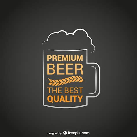 Free Vector | Premium beer logo