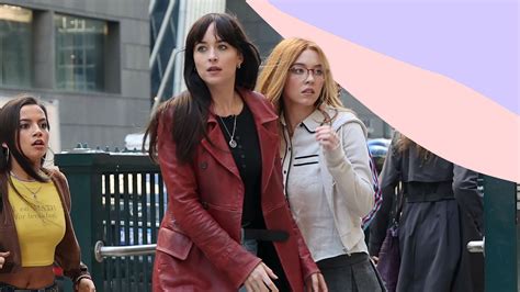 Madame Web: First Look Pics Of Dakota Johnson & Sydney Sweeney Filming ...