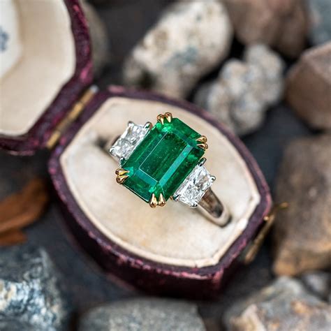 4 Carat Emerald Cut Diamond Ring