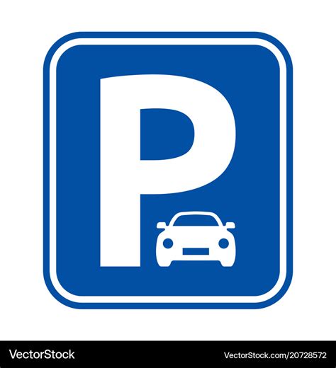 Parking sign Royalty Free Vector Image - VectorStock