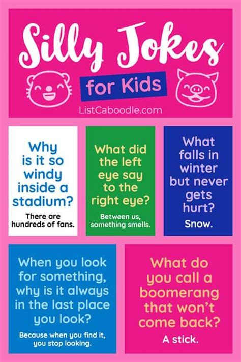 45 Best Jokes For Kids, Guaranteed Laughs (FREE Printable) | Jokes for ...