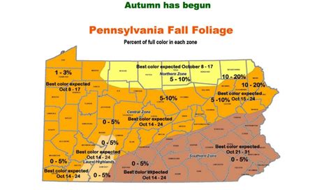 MAP: When Pennsylvania’s Leaves Will Be the Most Colorful