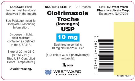 Clotrimazole Lozenge: Package Insert - Drugs.com