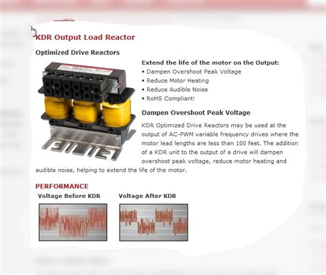 Line Reactor / Load Reactor on VFD Output Side for 380V Non-Inverter ...