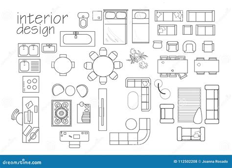 Floor Plan Furniture Symbols Decorating - Image to u