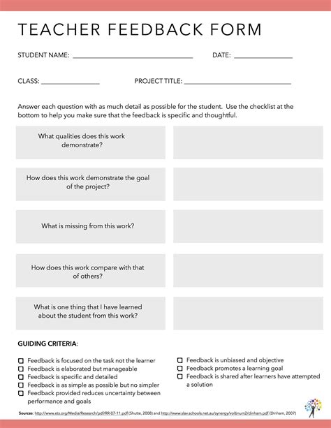 A New Twist on Feedback Forms | Feedback for students, Evaluation form ...