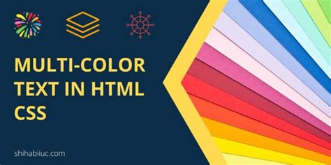 How to create multiple-color text in HTML CSS?