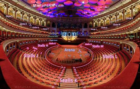 Royal Albert Hall detailed seat numbers seating plan - MapaPlan.com