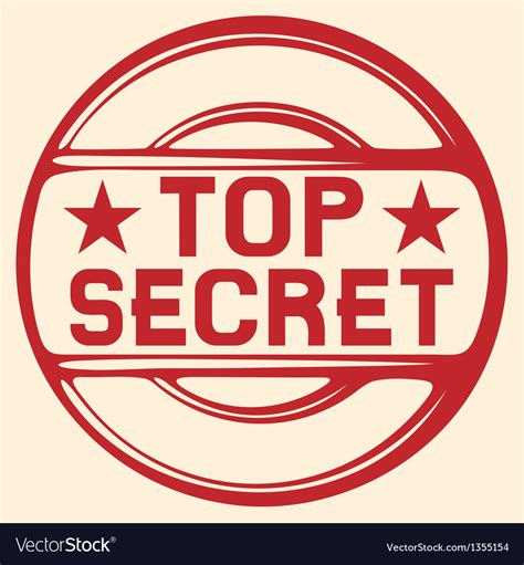 Top secret stamp Royalty Free Vector Image - VectorStock