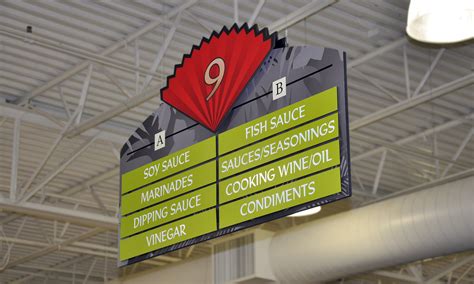 Supermarket Aisle Signs