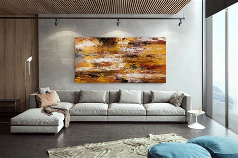 Extra Large Wall Art Original Art Bright Abstract Original Painting On ...