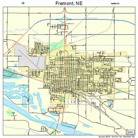 Map Of Fremont Nebraska - Real Map Of Earth