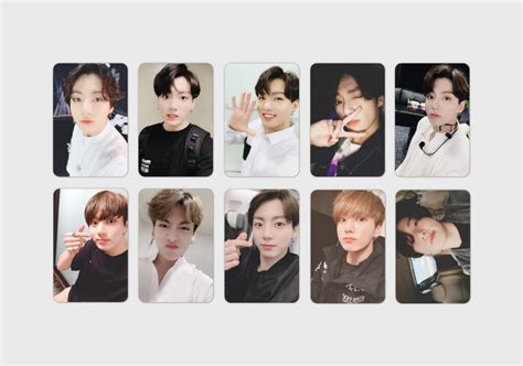 Jungkook BTS Photocards X10 selca Pack - Etsy | Photo cards, Jungkook ...