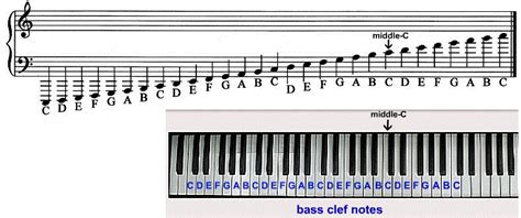 Notes On Bass Clef Ledger Lines | Bass Clef Notes