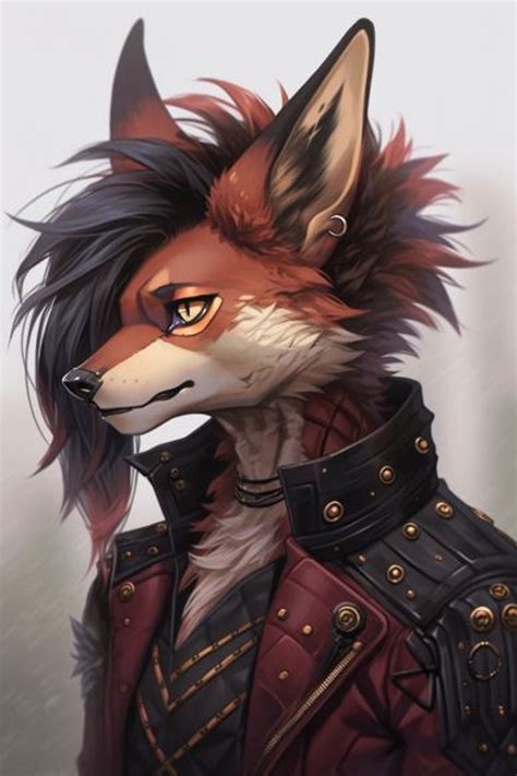 very detailed and realistic image of a jackal furry...