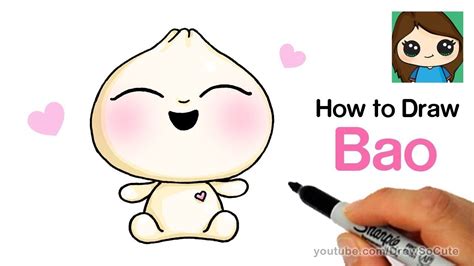 How to Draw Bao Easy | Pixar Short Film | Drawings, Cartoon drawings ...