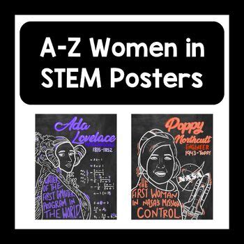 A-Z Women in STEM Posters by eSPEDcially awesome | TPT