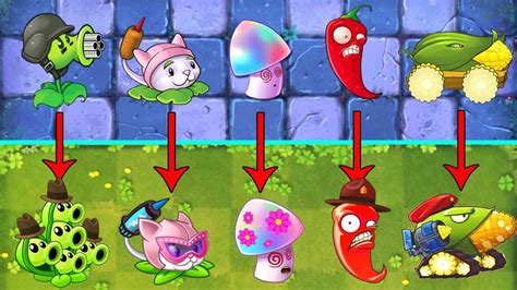 Plant vs Zombie Discovery - All Plants Pvz 1 VS Pvz 2 - YouTube