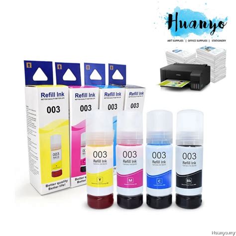 Epson 003 Printer Ink Refill Compatible for L1110 L1210 L3110 L3116 ...