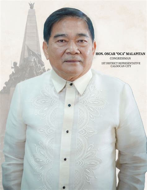 Congressman Oscar “OCA” Malapitan | City Government of Caloocan