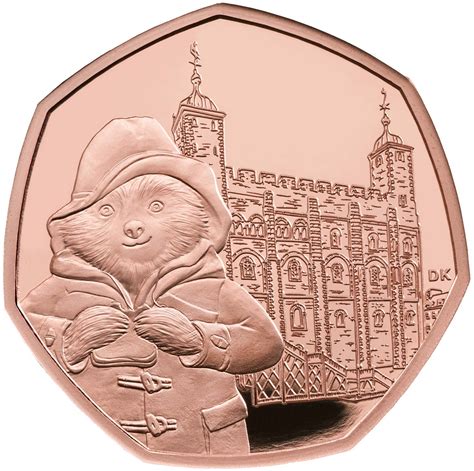 Fifty Pence 2019 Paddington Bear at the Tower, Coin from United Kingdom ...