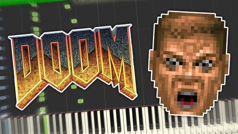 Doom - At Dooms Gate/E1M1 Theme Piano Tutorial Synthesia - YouTube