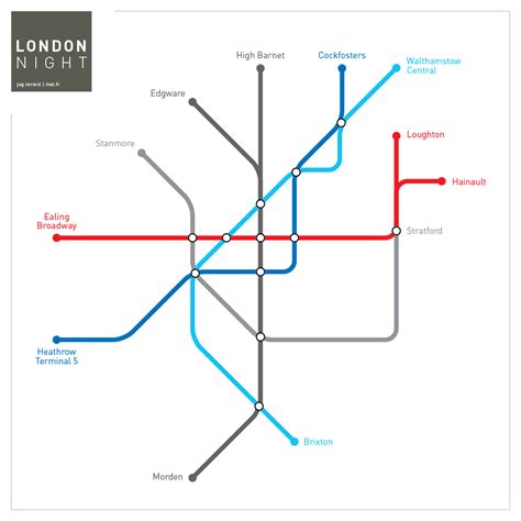 London Underground Train Map