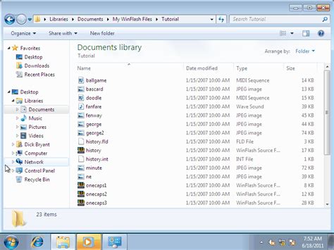 Find files on My Computer - Windows 7