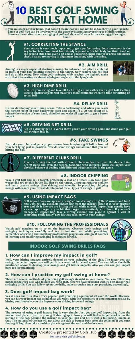 Practice these 10 Best Golf Swing Drills at Home to get Better - Golfs Hub