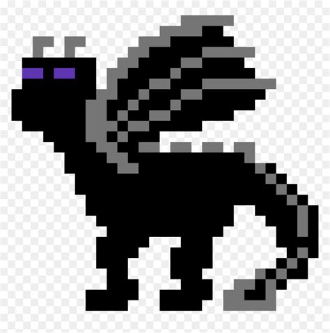 Dragon Minecraft Pixel Art, HD Png Download - vhv