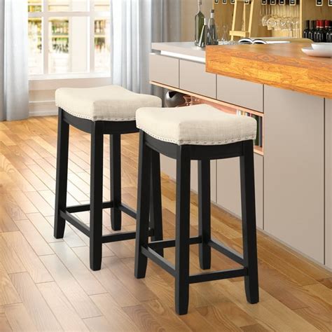 Clearance!Counter Height Bar Stools Set of 2, 25" Bar Stools with ...