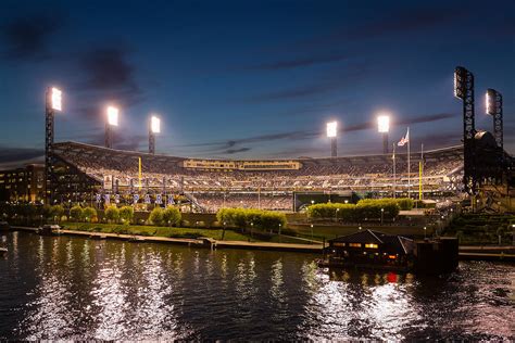 PNC Park at Night Photograph by Tim Fitzwater - Fine Art America