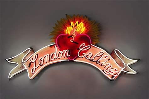 Chris Bracey, London Calling, Hand-painted aluminium and neon light, 78 ...