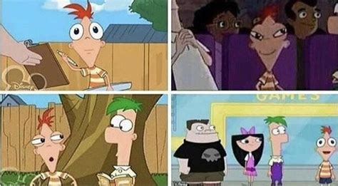 Blursed_ Phineas looking forward compilation : blursedimages