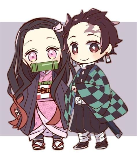 doujishin kimetsu yaiba | Anime chibi, Nezuko chibi, Nezuko and tanjiro