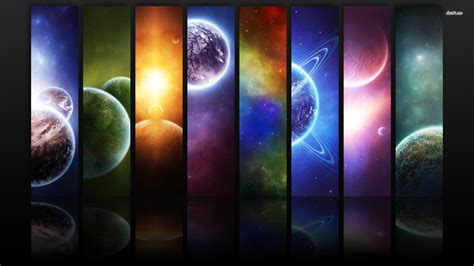 Solar System To Scale Wallpaper