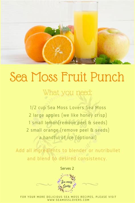 Sea Moss Recipes