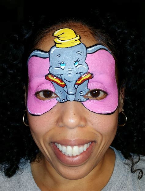 #Facepaint: Disney's Dumbo | Face painting, Face art, Carnival face paint