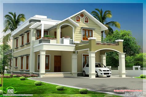 Beautiful two floor house design - Kerala home design and floor plans