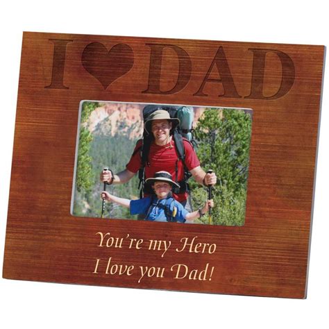 Personalized Woodgrain I Love Dad Frame · My Gratitude Attitude