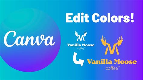 How To Change The Color of an Imported Logo in Canva - YouTube