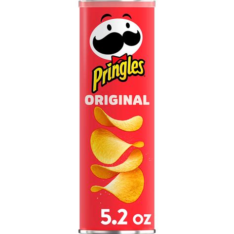 Pringles Potato Crisps Chips, Original, Snacks On The Go, 5.2oz ...