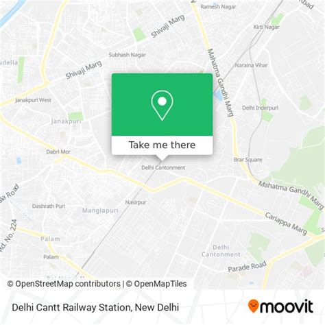 How to get to Delhi Cantt Railway Station by bus, metro or train?