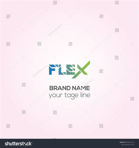 Flex Vector Logo Design Brand Identity Stock Vector (Royalty Free ...