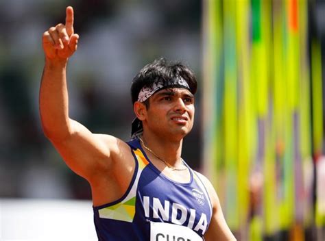 Neeraj Chopra in Javelin final with first throw - Rediff Sports