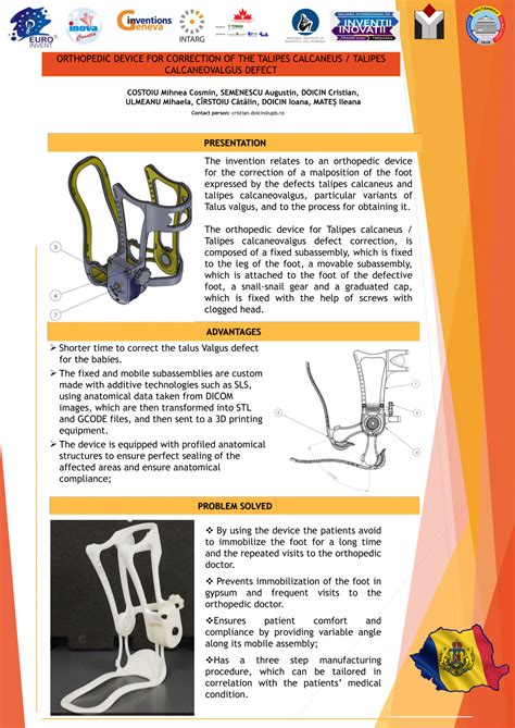 ORTHOPEDIC DEVICE FOR CORRECTION OF THE TALIPES CALCANEUS / TALIPES ...